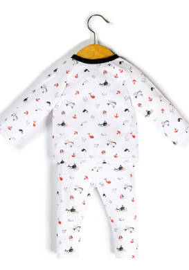 Ensemble pyjama Bébé cache-coeur + legging Ensemble pyjama Bébé cache-coeur + legging