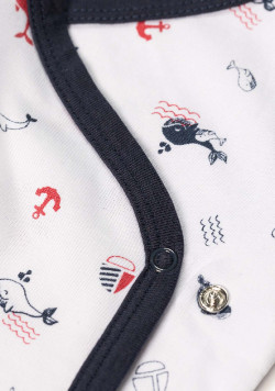 Ensemble pyjama Bébé cache-coeur + legging