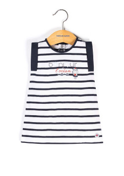 Robe rayée Bébé Fille sans manches