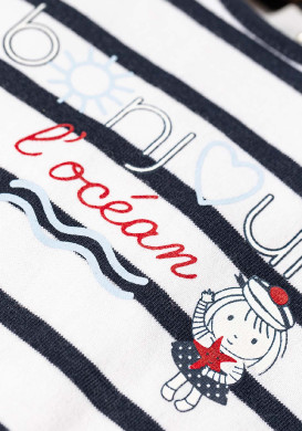 Robe rayée Bébé Fille sans manches Robe rayée Bébé Fille sans manches
