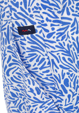 SHORT IMPRIME BLEU VOISIE