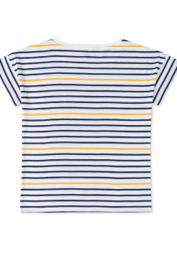 T-shirt rayé jaune multicolore Femme