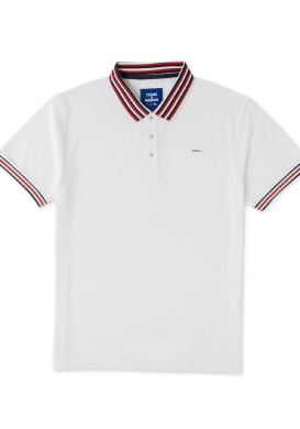 Polo blanc Homme
