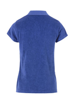 Polo éponge bleu outremer Femme