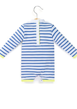 Combinaison de bain rayé manches longues Bébé garçon