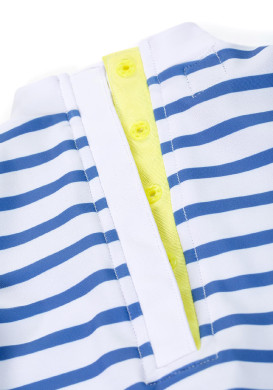 Combinaison de bain rayé manches longues Bébé garçon Combinaison de bain rayé manches longues Bébé garçon