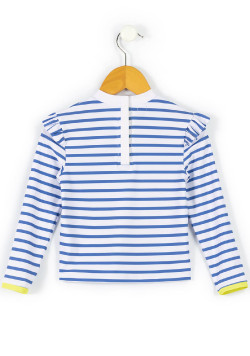 T-shirt de bain marinière Fille