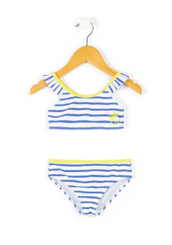 Maillot de bain rayé 2 pièces Fille