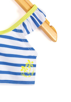 Maillot de bain rayé 2 pièces Fille