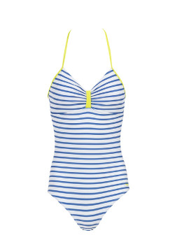 Maillot de bain rayé 1 pièce Femme