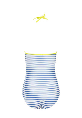 Maillot de bain rayé 1 pièce Femme MAILLOT DE BAIN FOND BLANC RAYE BLEU YMAYA