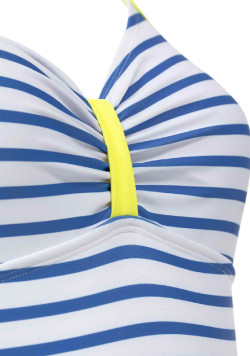 Maillot de bain rayé 1 pièce Femme