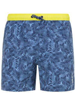 Short de bain imprimé bleu Homme