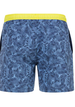 Short de bain imprimé bleu Homme