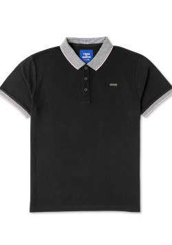 Polo noir Homme