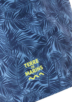 Short de bain imprimé bleu Homme