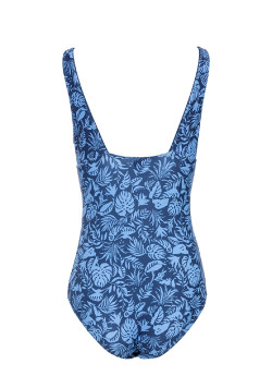 Maillot de bain bleu 1 pièce Femme