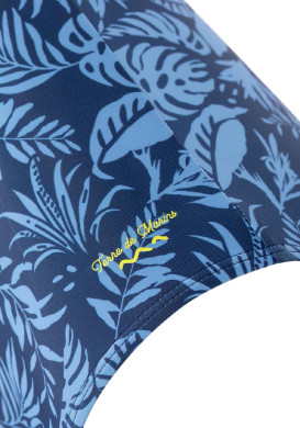 Maillot de bain bleu 1 pièce Femme MAILLOT DE BAIN FOND MARINE IMP BLEU YLANAR