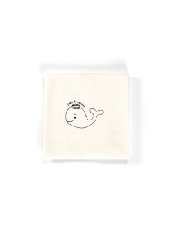 Lot de 2 langes imprimé bleu Bébé