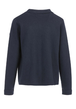 Gilet boutonné bleu marine Femme