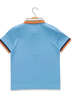 Polo bleu ciel Garçon