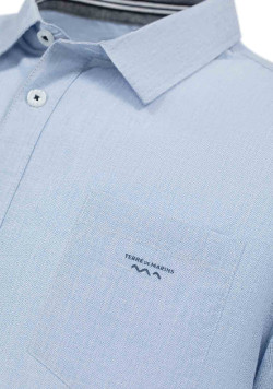 Chemise homme manches courtes 100% coton