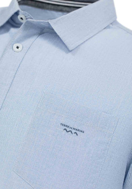 Chemise homme manches courtes 100% coton