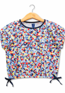 T-shirt imprimé court Fille