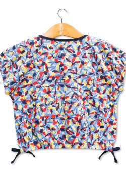 T-shirt imprimé court Fille