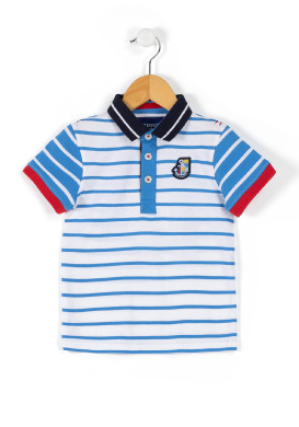 Polo rayé bleu Garçon Polo rayé bleu Garçon