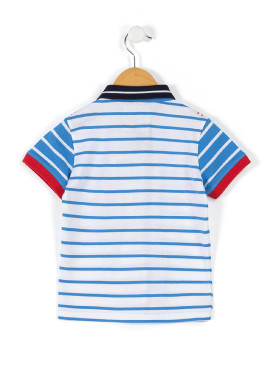 Polo rayé bleu Garçon Polo rayé bleu Garçon