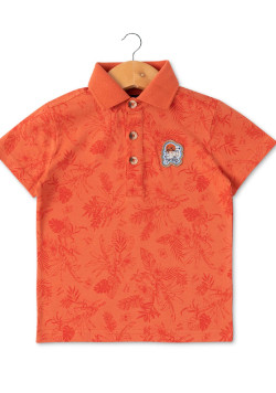 Polo orange Garçon