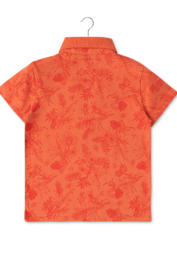 Polo orange Garçon