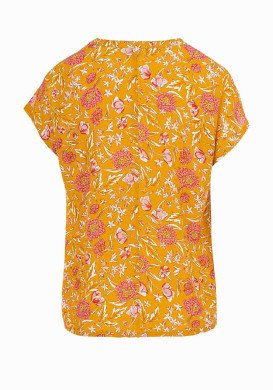 Blouse jaune imprimé floral Femme Blouse jaune imprimé floral Femme
