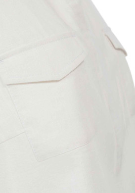 Chemise blanche sans manches en lin Femme Chemise blanche sans manches en lin Femme