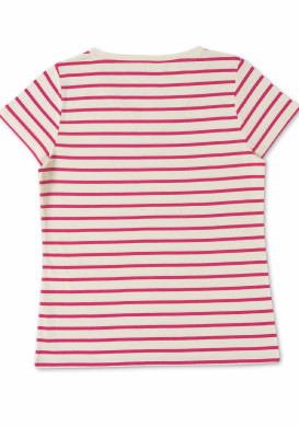 Marinière éco conçue Femme manches courtes rose/blanc Marinière éco conçue Femme manches courtes rose/blanc