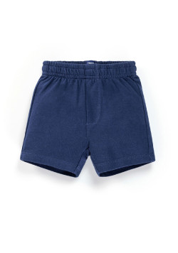 Ensemble Bébé t-shirt rayé + short bleu marine