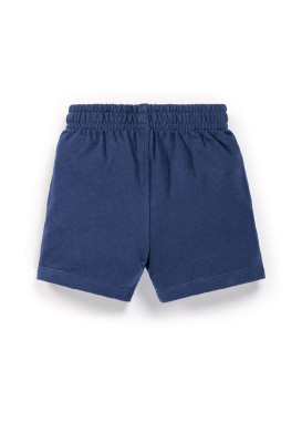 Ensemble Bébé t-shirt rayé + short bleu marine