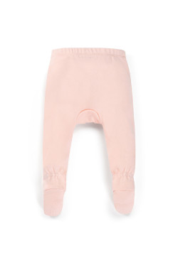 Ensemble Bébé pantalon rose + t-shirt cache coeur