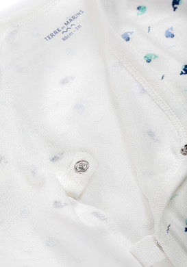 Ensemble Bébé pantalon bleu marine + t-shirt cache coeur Ensemble Bébé pantalon bleu marine + t-shirt cache coeur