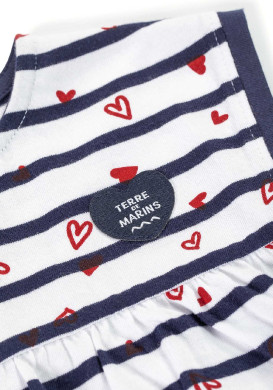 Ensemble Bébé robe rayé + legging Ensemble Bébé robe rayé + legging