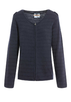CARDIGAN TRICOT BLEU NUIT KRAVITZA