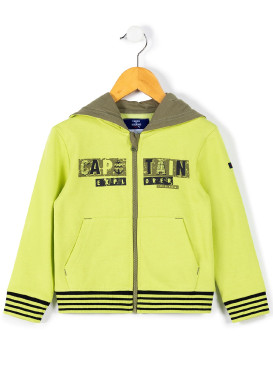 Veste à capuche vert citron Garçon Veste à capuche vert citron Garçon