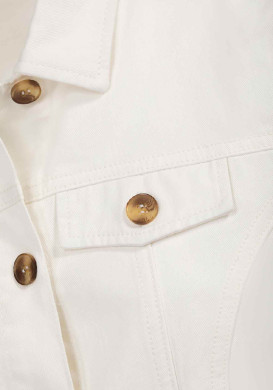 Veste en jean blanche Femme