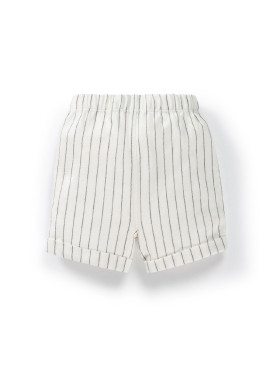 Ensemble Bébé Garçon polo marine + bermuda et noeud papillon
