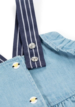 Ensemble Bébé robe en jean + t-shirt