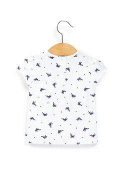 Ensemble Bébé robe en jean + t-shirt