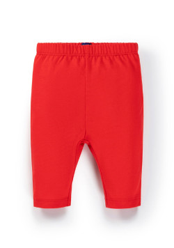 Ensemble Bébé robe imprimée + legging rouge