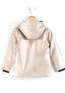 Ciré Fille à capuche beige doré