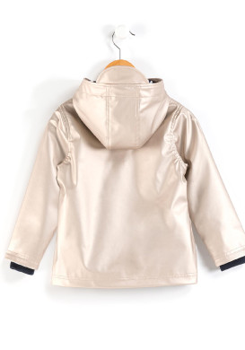 Ciré Fille à capuche beige doré